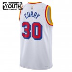 Maillot NBA Golden State Warriors Stephen Curry Nike 2024-25 Classic Edition Blanc Swingman - Enfant